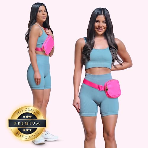 Dancour Hot Pink Fanny Pack Crossbody Bags For Women - Hot Pink Belt Bag For Women Crossbody Everywhere Belt Bag For Women Fashion Waist Packs Mini Bag Waist Bag For Women Cross Body Fanny Pack Women #TOP1