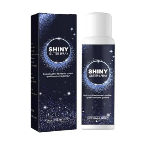 Image of Shiny Glitter Spray for Face Body Hair | Long Lasting Fine Shimmer Spray | Lightweight Quick Dry Sparkle Mist for Makeup Party Wedding Festival Photoshoot | Radiant Glow Finish | 60ml