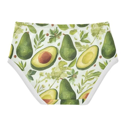 Wusikd Avocado Girls' Underwear Cotton Girls Briefs Soft Toddler Underwear 2T2