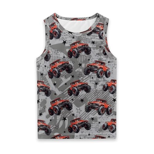 Boys Tank Tops Sleeveless Shirts Round Neck Athletic Vest Tees Summer Clothes 1-6 Years