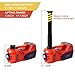 Electric Car Jack TYAYT 5 Ton Electric Hydraulic Jack with Touch Screen for SUV Sedans 12V Electric Car Lift Floor Jack with Tire Inflator Pump for Tire Change(Red)