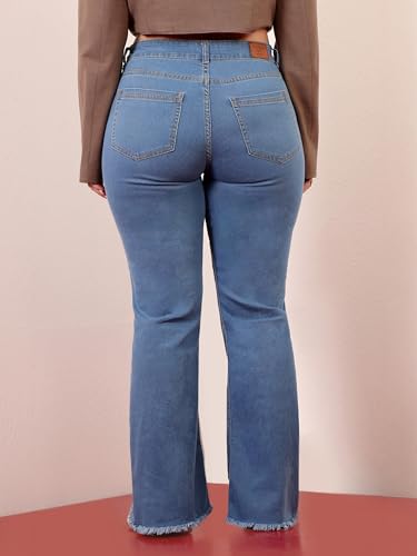 Image of Miss Chase A+ Women's High Rise Regular Stretchable Denim Bootcut Shaping Jeans