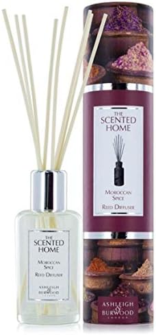 Ashleigh and Burwood | The Scented Home Moroccan Spice Reed Diffuser 150ml | Long-Lasting Up to 3 Months | UK Made Warm Exotic Fragrance | Great Gift for Housewarming, Thank You and More