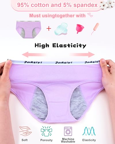 Girls' Period Underwear, LeakProof Cotton Panties for Teens3