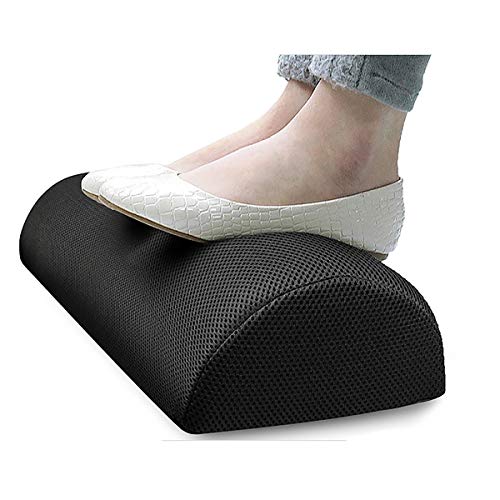 Preisvergleich Produktbild ALLOMN Ergonomisches Fußkissen, Fußstütze unter Schreibtisch mit Anti-Rutsch-Beschichtung, Fußhocker Schaumkissen für Home Computer Arbeit Stuhl Reisen