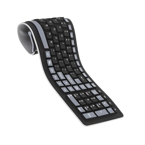 Clavier étanche en silicone sans fil pliable pour éviter les pannes de café
