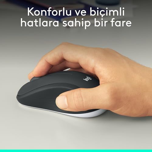 Logitech MK540 Kablosuz Klavye ve Mouse Seti, Unifying USB Alıcı, 10 m Kullanım Mesafesi, Sıvı Dökülmesine Dayanıklı, Ayarlanabilir Yükseklik, Siyah - Görsel 3