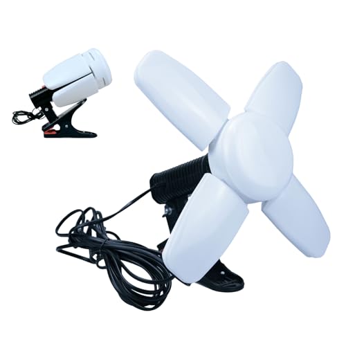 スーパーライト 高輝度LED LED電球付 クリップランプ 5400lm 昼光色 60W 角度調整式/連結可能 5mコード 業務用 照明器具 屋内用 E26口金 dk-szd01