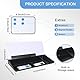 Hivexagon Whiteboard für den Schreibtisch mit 4 Fächern, Steckplatz für Telefon-/Tablet-Halterung + zusätzliches magnetisches Mini-Whiteboard und Zubehör, perfekt für Memos und To-Do-Listen