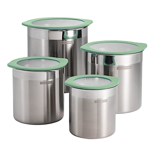 Image of Tramontina 4-Pc Food Storage Containers with Silicone Lids - Mint Green