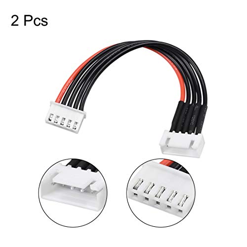 Cable de extensión de enchufe de equilibrio 4S uxcell para batería LiPo, 2 unidades 2
