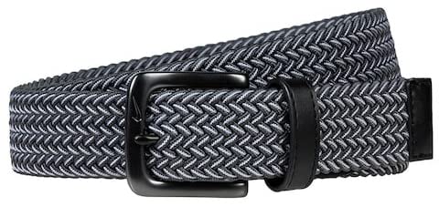 Nike NEW G-Flex Woven Stretch Dark Grey/White Golf Belt Men's Size Extra Large (44-46)
