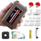 LoDinpo Pocket Survival Fishing Kit,Emergency Tackle Box,Camping&Hiking