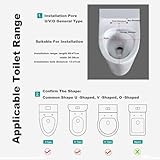 Toilet Seat, Heavy Duty Glitter Toilet Seat Soft Close with Quick Release, Top/Bottom Fixing Easy Installation(Black) - Image 5