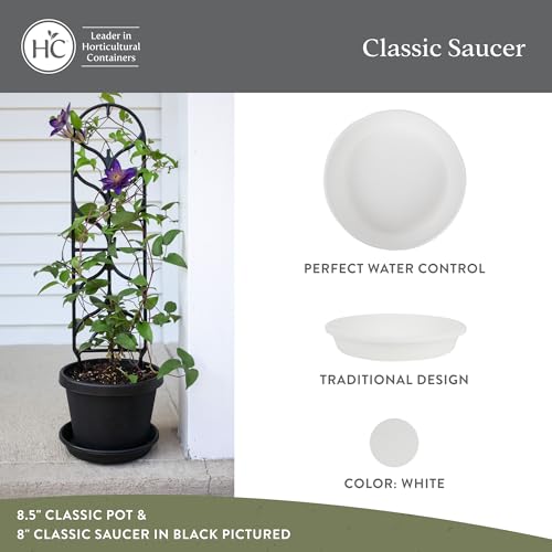 The HC Companies Blumentopf-Untersetzer, Kunststoff, für Innen- und Außenbereich, traditionelles Design für Wasserablauf… – Ansicht 2