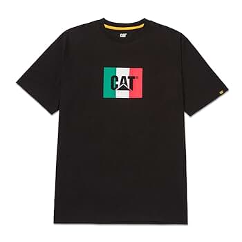 トップス 10th embroidery logo pack T-shirt Amazon.com: CAT Men's 1510305 Tm Logo T-Shirt - X-Large