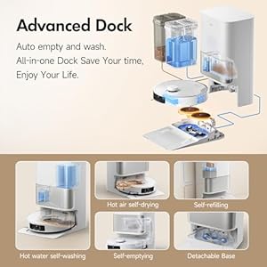 MOVA P10 Pro Ultra Robot Vacuum and Mop 13,000Pa Suction, 140°F Hot Water Auto Mop Washing & Drying, Dual Spinning Extenable Mop,10.5mm Mop Lifting for Carpet, 360°Obstacle Avoidance, App Control MOVA P10 Pro Ultra Robot Vacuum and Mop 13000Pa Suction 140F Hot Water Auto Mop Washing Drying Dual Spinning Extenable Mop105mm Mop Lifting for Carpet 360Obstacle Avoidance App Control