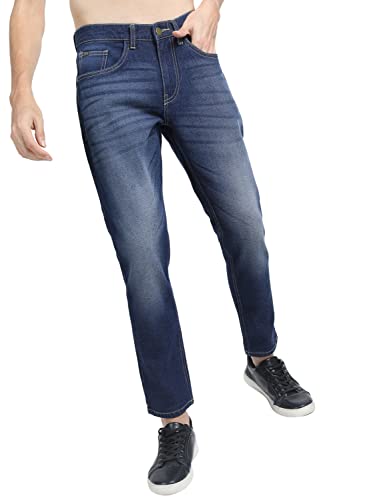 Image of KETCH Men's Tapered Fit Mid Rise Jeans (Stretchable)