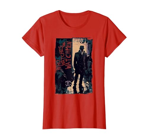 Watchmen Rorschach Light Camiseta, Mujer, Rojo, M