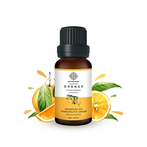 Image of Orange Essential Oil | Skin Brightening, Dark Spots, Body Massage & Aromatherapy | 100% Pure & Therapeutic Grade - 15ml