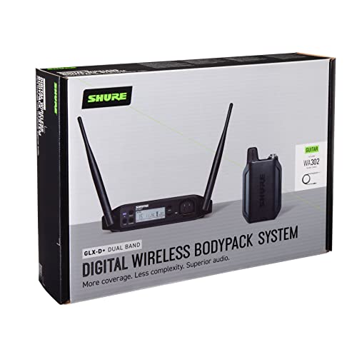 image for Shure GLXD14+ Dual Band Pro Digital Wireless System - Perfect for Guit
