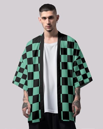 MFCT Japanese Streetwear Fashion Men's Lightweight Graphic Kimono4