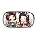 Anime Demon Slayer Trousse à Crayons Grande Capacité Nezuko Tanjiro Sac à Crayons Porte-crayon Manga Kimetsu No Yaiba Pencil Case Étudiants À Crayon Sac Cosmétique Fournitures de Bureau (20*10*5CM,15)