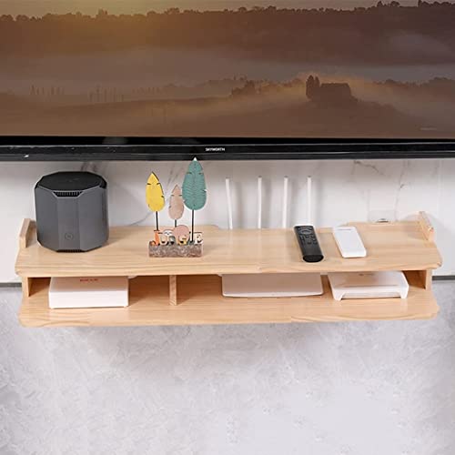 Supports en bois de rangement ménagers et muraux pour décodeur - 6