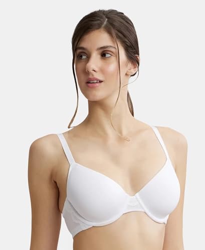 Image of Jockey Women's Synthetic Lightly Padded Wired Underwire T Shirt Underwired Bra