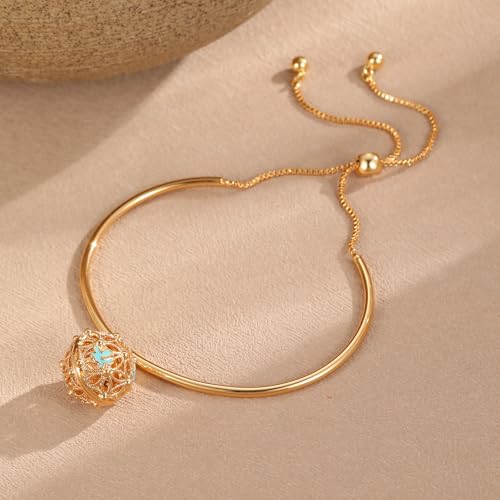 Dainty Adjustable 18K Gold Plated Cuff Bracelet for Women - Stackable Lightweight Bangle, Everyday Jewelry Gift(B001A)3