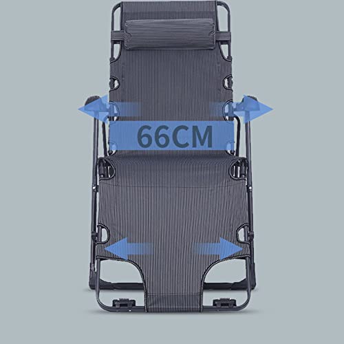 Chaises longues inclinables pliantes de jardin modèle extra large 200kg - 5