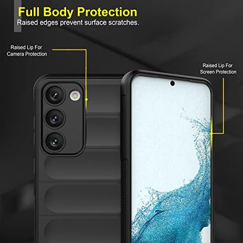 Image of TOUCCH Samsung Galaxy S23 5G Silicone Back Bumper Case| Shock Proof Design & Camera Protection | Premium Rubberised Cover (Microfiber Lining) for Samsung S23 5G | Matte Silicone - Black