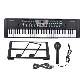 Électronique clavier Piano 61 Touches USB Orgue Électronique Piano Électrique Clavier Électronique Numérique Affichage LED Avec Microphone 16 Tons 10 Rythmes - Les Beatles, Paul McCartney, John Lennon, RIngo Starr, George Harrison Électronique clavier Piano 61 Touches USB Orgue Électronique Piano Électrique Clavier Électronique Numérique Affichage LED Avec Microphone 16 Tons 10 Rythmes – Image 3