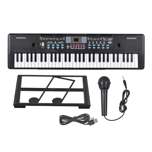 Électronique clavier Piano 61 Touches USB Orgue Électronique Piano Électrique Clavier Électronique Numérique Affichage LED Avec Microphone 16 Tons 10 Rythmes - Les Beatles, Paul McCartney, John Lennon, RIngo Starr, George Harrison Électronique clavier Piano 61 Touches USB Orgue Électronique Piano Électrique Clavier Électronique Numérique Affichage LED Avec Microphone 16 Tons 10 Rythmes – Image 4