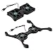 yungluner Laptop Cooling Base Foldable Laptop Notebook Cooler Cooling Pad Ergonomic Ventilated with Fans Fits 11-18 Inches Notebook Cooling Base