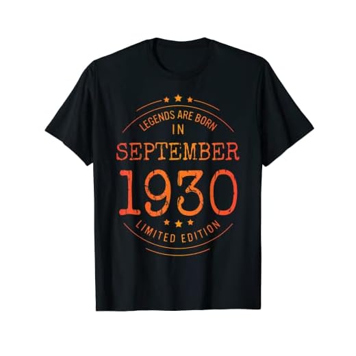 Cumpleaños Septiembre 1930 Edición Limitada Regalo Vintage Camiseta
