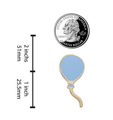 Image of REAL SIC Balloon Pin - Celebration, Bridal & Baby Shower, Enamel Pin /Party Favor in Variety of Colors - Lapel /Brooch Jewlery Balloon Pin with Real Gold Plating