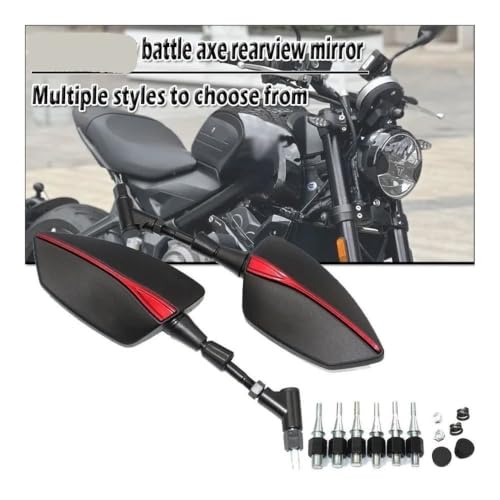 Espejos retrovisores moto de 8/10 mm para Trident 660 regulables 2