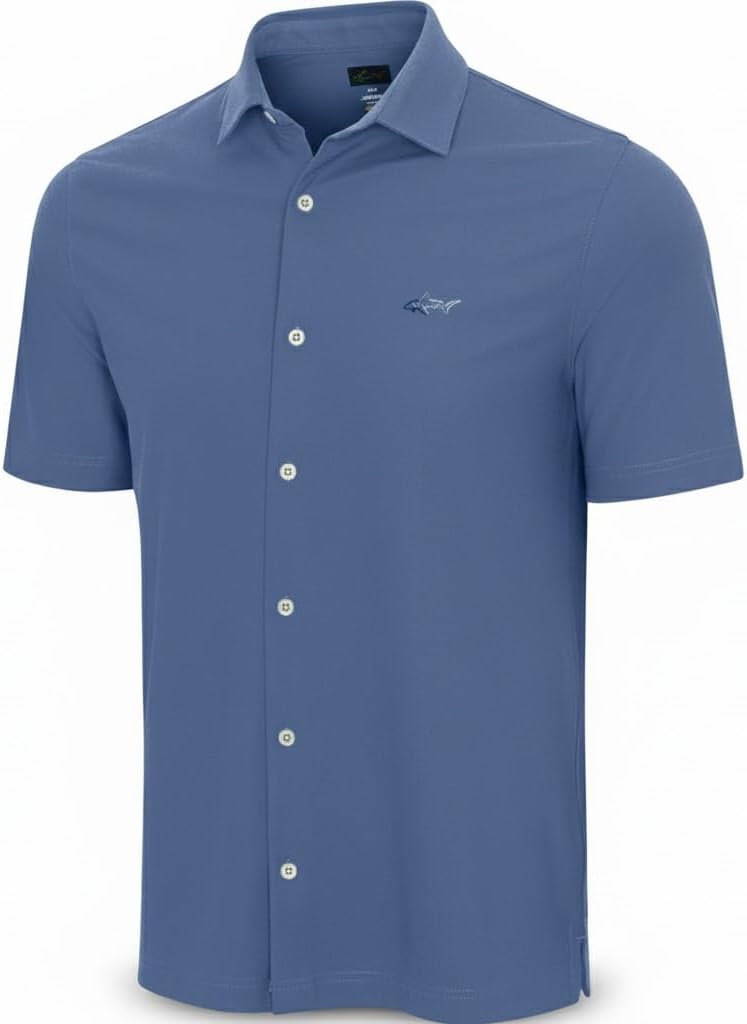 Greg Norman Full Button Pique Polo