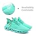 DLWKIPV Mens Walking Running Shoes Slip On Tennis Sneakers Non Slip Athletic Trainers Lightweight Breathable Mesh Comfortable Fashion Light Green US 10