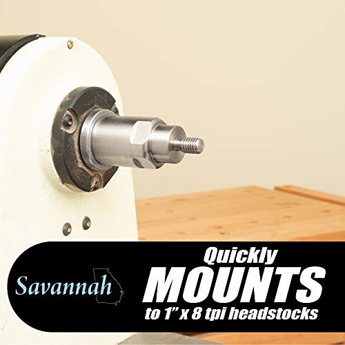 1" X 8 Tpi Bottle Stopper Chuck With Pilot Hole Drill Bit. Designed To Mount A Bottle Stopper Blank To Your Lathe Without Using A Jaw Chuck. For Use With 3/8” X 16Tpi Bottle Stoppers #TOP1