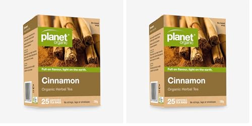 Planet Organic Cinnamon 25 Tea Bags (Pack of 2)