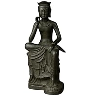 弥勒菩薩/仏教像 Amazon｜PLEGOOD 弥勒菩薩 半跏思惟像 仏像 銅像 お守り 精巧