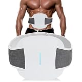 TERVON Electroestimulador Muscular EMS, 3D Estimulador Muscular con 6 Modos 20 Intensidades, EMS Electroestimulador Abdominal con Calefacción de 3 Niveles, con Mando A Distancia para Abdominales