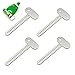 Presse Dentifrice Dentifrice Pour CosméTiques Presse Tubes CrèMe Pour Maison Pression Squeeze Salons Presse Dentifrice En MéTal Presse-Tuyau En Forme De Clé En Fer Avec Trous De Suspension (Lot De 4)