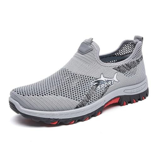 Jarv Cooling Comfort Sneaker, Atlacoast Jarva Mens Sneakers, Summer Lightweight Breathable Weave Mesh Slip-On Walking Shoes