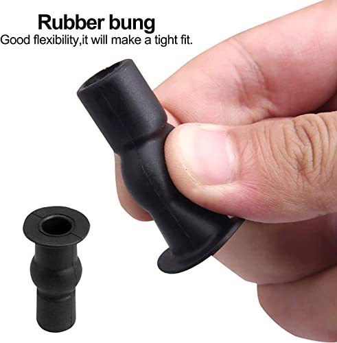 Image of MHS Hydraulic Soft Closing Toilet Seat Cover Fixing Screws | Universal Top Mount Hinges Screws & Blind Hole Nuts | SS 304 Brass Rubber Anti-Rust Fittings (1 Pair, EPDM Rubber Fitting Regular)