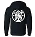 Smith & Wesson Men's Zip-up Logo Hooded Sweatshirt - Black-large
