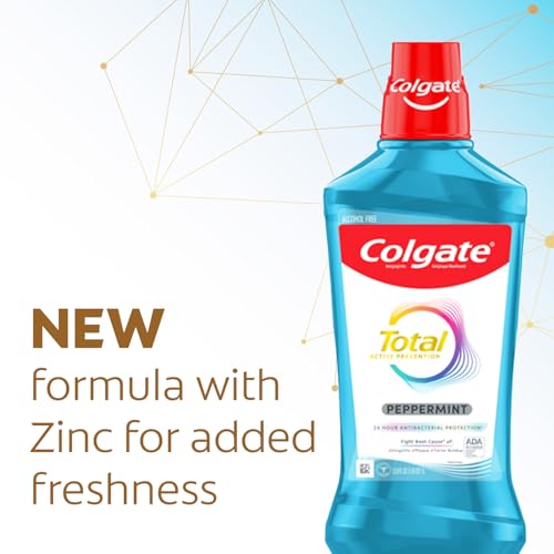 Image of Colgate Total Pro-Shield Mouthwash, Peppermint - 500 mL (6 Pack)
