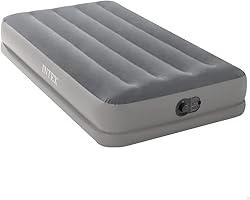 Intex - 64112 - Matelas Gonflable Prestige Mid Rise Flex Pump - 1 Pers